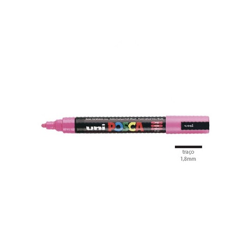 Marcador Uniball Posca PC5M 1,8mm Rosa - 2 unidades
