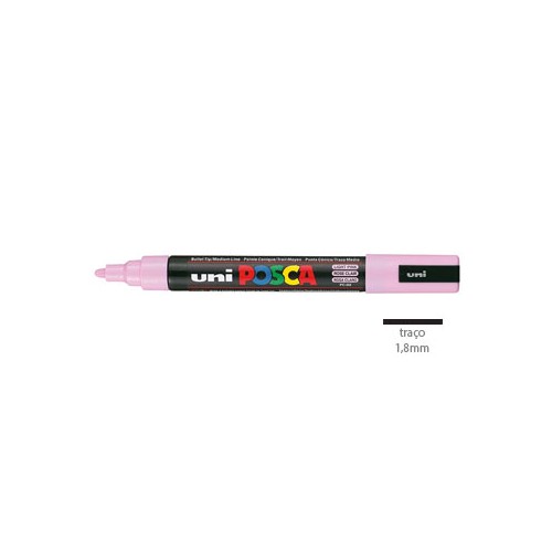 Marcador Uniball Posca PC5M 1,8mm Rosa Claro 1un.
