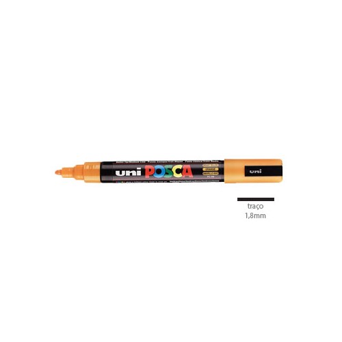 Marcador Uniball Posca PC5M 1,8mm Amarelo brilhante - 2 unidades