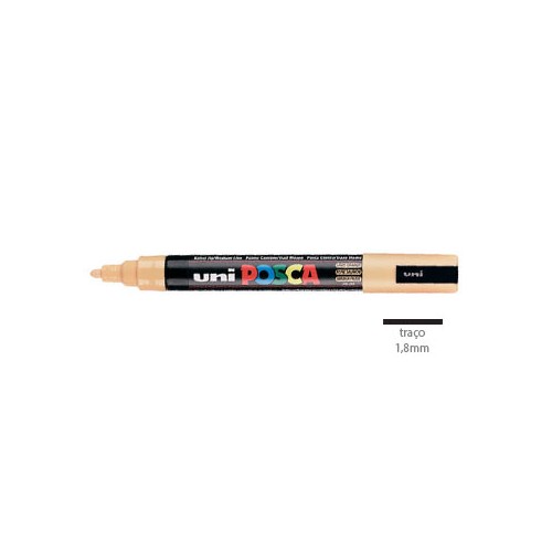 Marcador Uniball Posca PC5M 1,8mm Laranja Claro - 2 unidades