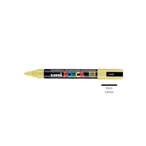 Marcador Uniball Posca PC5M 1,8mm Amarelo