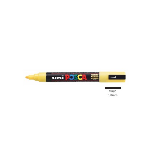 Marcador Uniball Posca PC5M 1,8mm Amarelo Palha