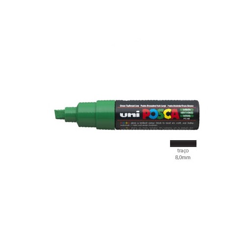 Marcador Uniball Posca PC8K 8,0mm Verde