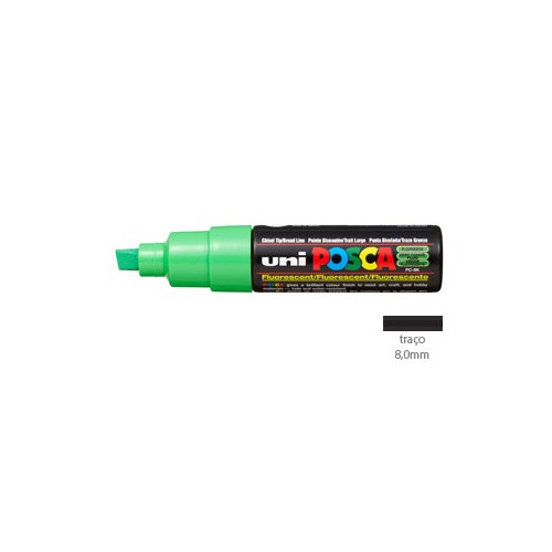 Marcador Uniball Posca PC8K 8,0mm Verde Fluorescente