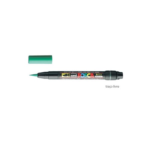 Marcador Uniball Posca PCF-350 1-10mm Verde (6) 1un