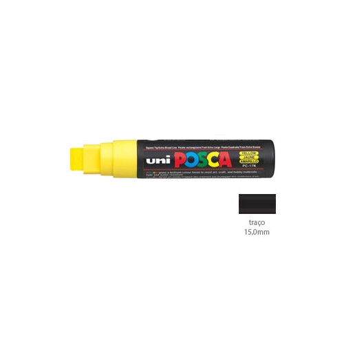 Marcador Uniball Posca PC-17K 15,0mm Amarelo