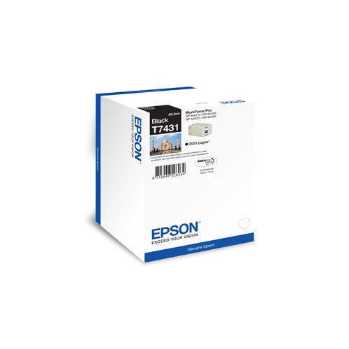 Tinteiro Epson T7431 Preto C13T74314010 49ml