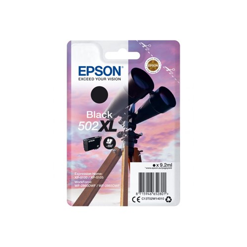 Tinteiro Epson 502XL Preto C13T02W14010 9,2ml