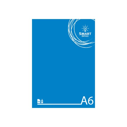 Bloco Notas Smart Office A6 Liso, 60gr, 100 Folhas - 10 unidades