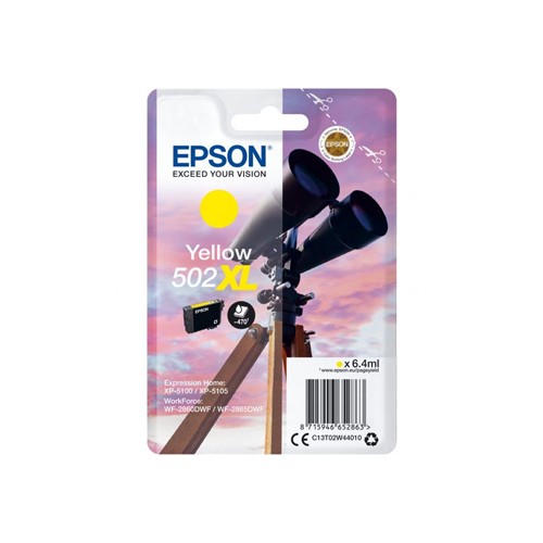 Tinteiro Epson 502XL Amarelo C13T02W44010 6,4ml