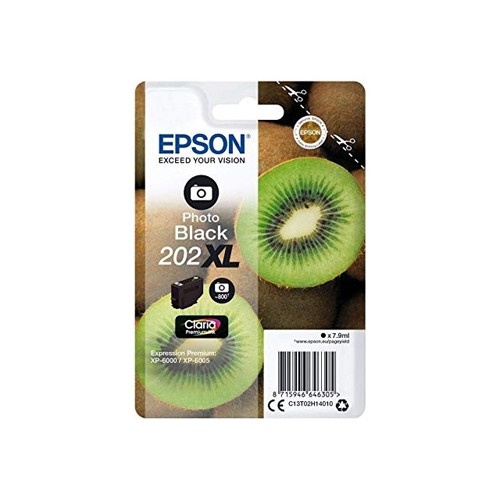 Tinteiro Epson 202XL Preto Foto C13T02H14010 7,9ml