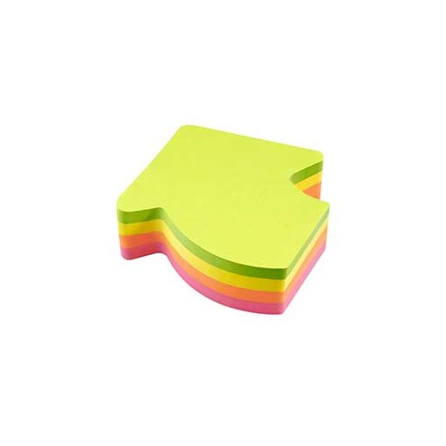 Bloco Adesivo Motivo Seta 70x70mm 200 Folhas