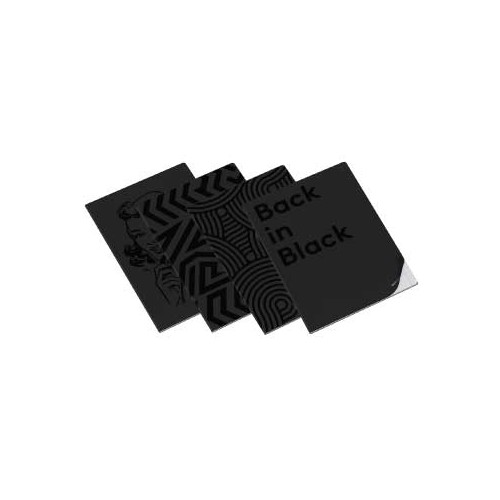 Caderno Agrafado Ambar Clever Black A4 Quadriculado 90gr 40F - 8 unidades