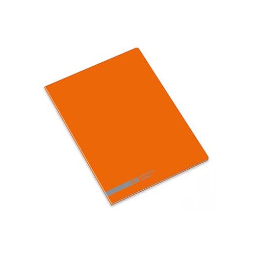 Caderno Agrafado Ambar School A5 Quadri 70gr 48Fls Laranja - 10 unidades