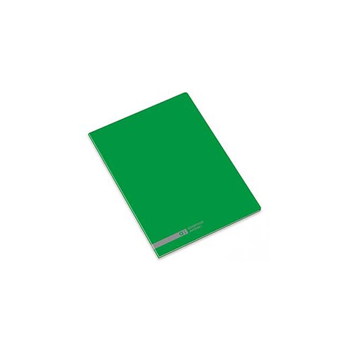 Caderno Agrafado Ambar School A5 Quadri 70gr 48Fls Verde - 10 unidades