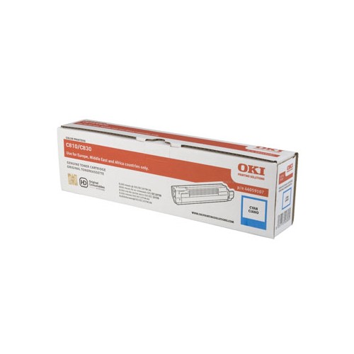 Toner Oki C810/ C830 Azul