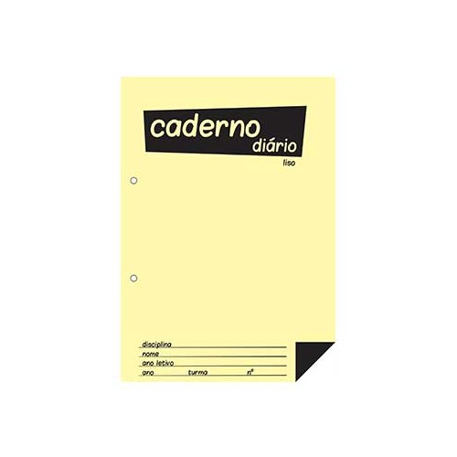 Caderno Diario Liso 25x17,6 (B5) 40fls 60grs