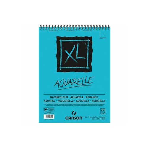 Bloco Espiralado Canson XL Aquarelle A4 300gr 30 Folhas