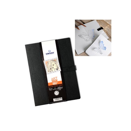 Caderno Canson Artbook 180- A4 96gr 80Fls