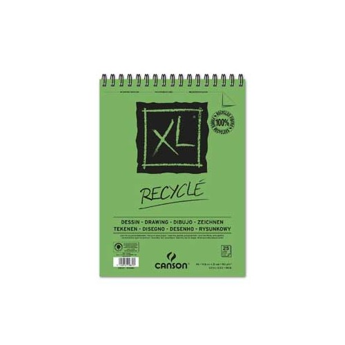 Bloco Espiralado Canson XL Recycle A5 160gr 25F