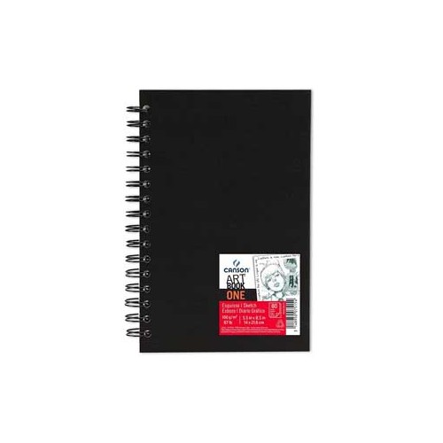 Bloco Espiral Grafico Canson Sketch One Fino A5 100g 80Fls