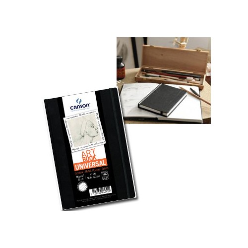 Caderno Canson Artbook Universal Fino A5 96gr 112Fls