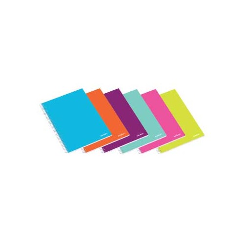 Caderno Espiral Ambar School A4 Quadriculado 80Fls - 10 unidades