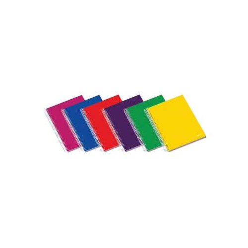 Caderno Espiral C / PP Ambar School A4 Quadriculado 70g 100Fls - 2 unidades