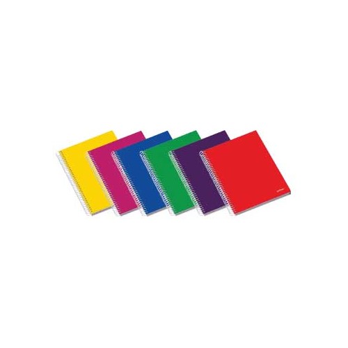 Caderno Espiral C / PP Ambar School A4 Pautado 70g 100Fls - 2 unidades