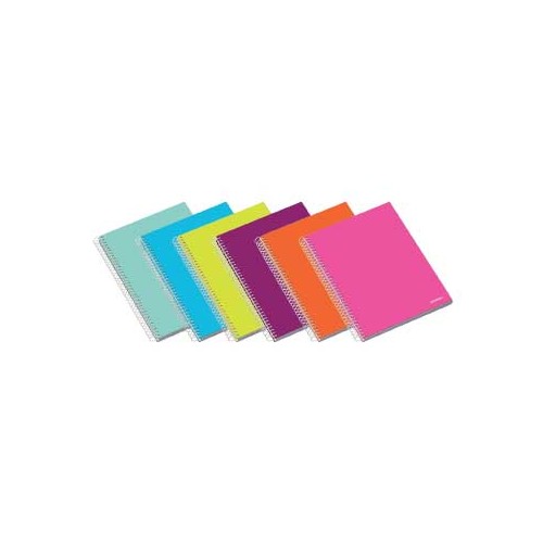 Caderno Espiral Capa Dura Ambar School A5 Quadric 70g 100Fls - 2 unidades