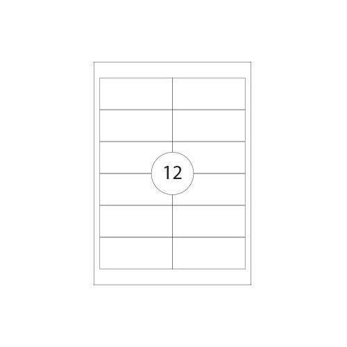 Etiquetas 97x42,3 100 Folhas A4 1200un